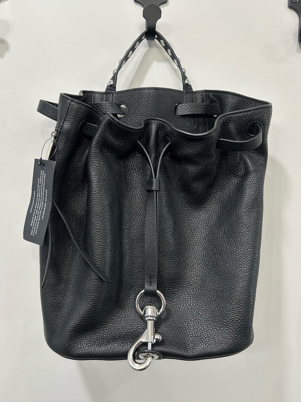 Rebecca Minkoff Blythe backpack- black/silver
